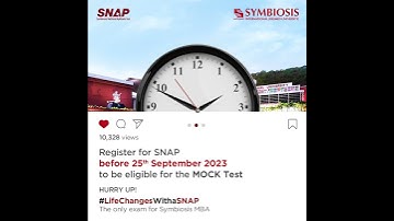 SNAP 2023 - Official Mock Test Update