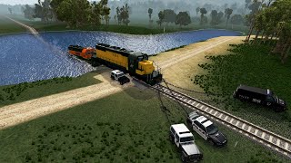 Trains vs Lake - BeamNG.drive