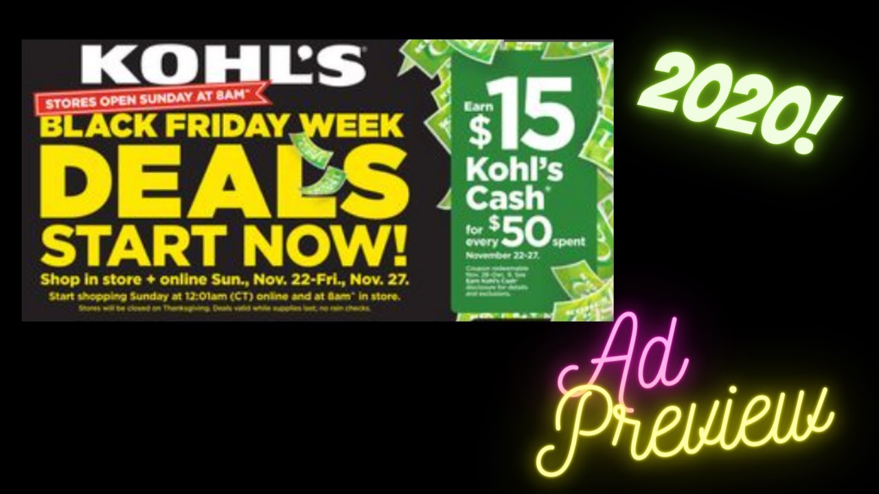 Kohl's Black Friday ad posted online