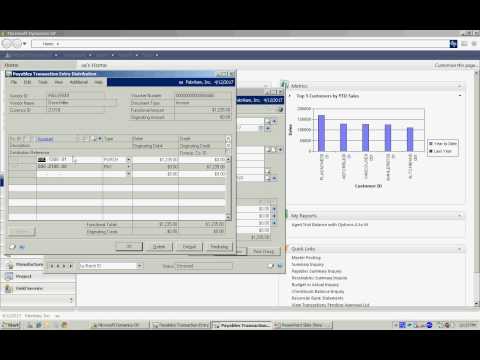 Vendors, Payables Invoices, and Checks in Dynamics GP