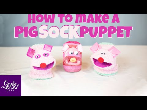 How to Make a Pig Sock Puppet | Fast & Easy DIY | Puppet Show Series #1 | Fun Sock Creations