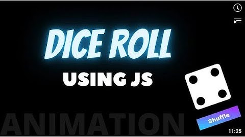 Build a Dice Roll Game - JavaScript CSS Tutorial for Beginners