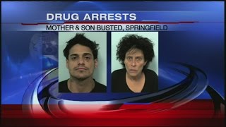 Mother and son arrested during drug raid