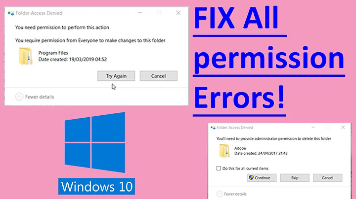 FIX You don't have permission to open this file in Windows 10