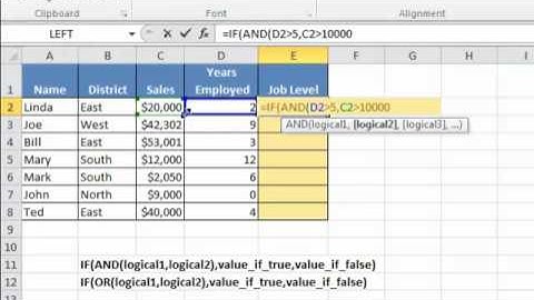 Nesting Logical Functions