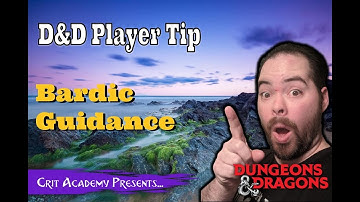 D&D Player Tip | Bardic Guidance | Crit Academy Podcast