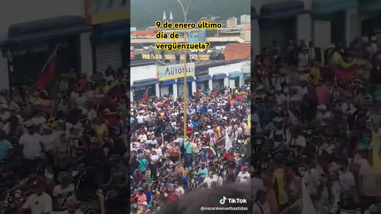 9 de enero ex chavistas toman  calles de caracas.