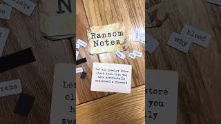 You cant arrest me? For having a little snack???? #ransomnotes #boardgames #gamenight #letsplay