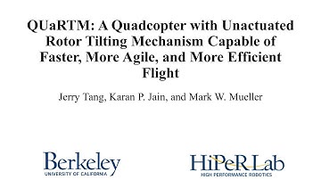 A Quadcopter with Unactuated Rotor Tilting Mechanism for Faster, More Agile and Efficient Flight