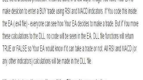 How to Protect My EA Code Using Dynamic Link Library dll File