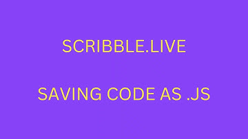 Scribbler.live Loading and Saving Notebooks