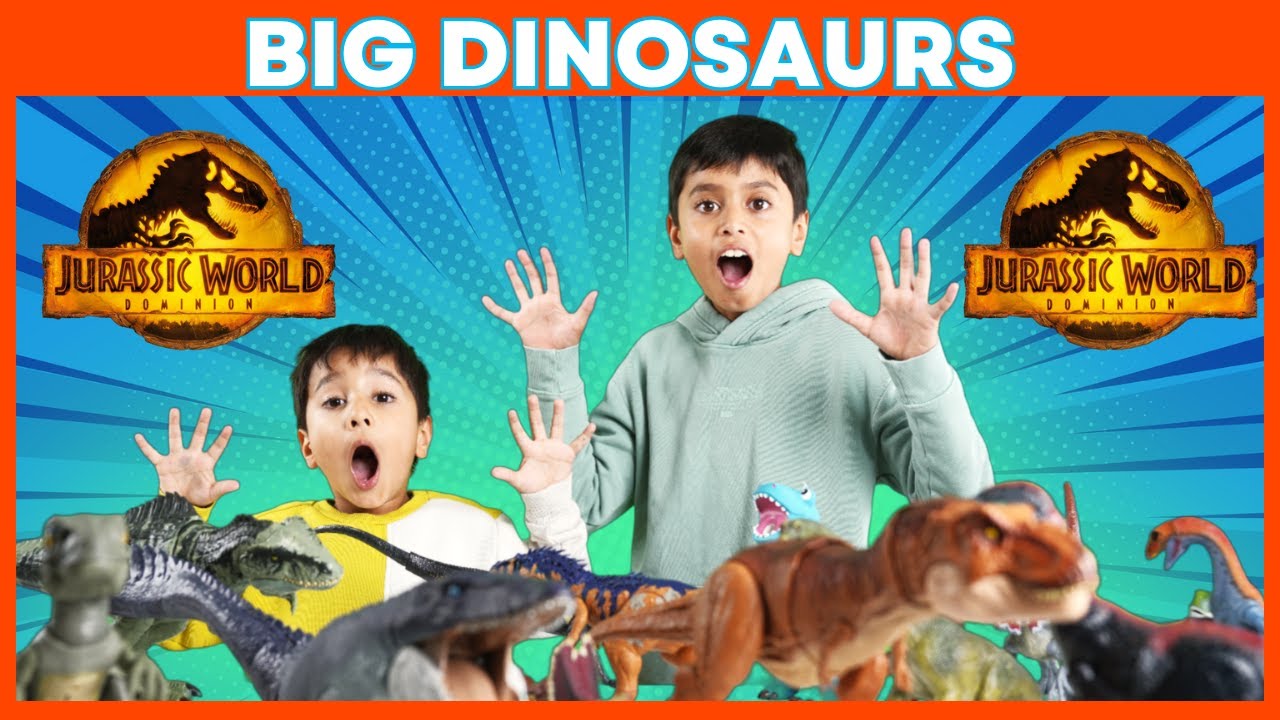 Konaal & Kabir's Dinosaur Toy Reveal 🦖🦕 Jurassic Toy Time YouTube