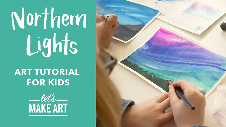 Northern Lights| Free Art Class for Kids by Nicole...