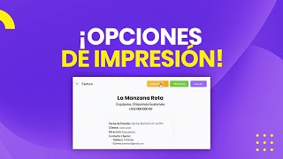 Samii - Ordenes - ¡Opciones de impresión! ¿Cómo Imprimir