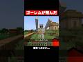 その日、ゴーレムが飛んだ #マイクラ #マインクラフト
