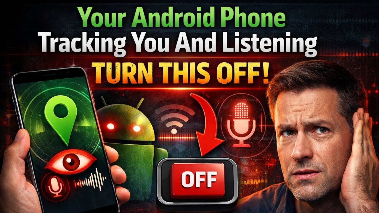 Your Android Phone Tracking You And Listening. TURN THIS OFF
