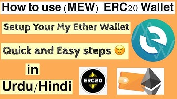 HOW TO CREATE MY ETHER WALLET (ERC20) IN URDU/HINDI