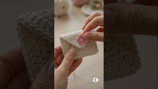 Crochet Mini Envelope 💌#crochetenvelope #crochet #shorts #viral #trending #genZknots