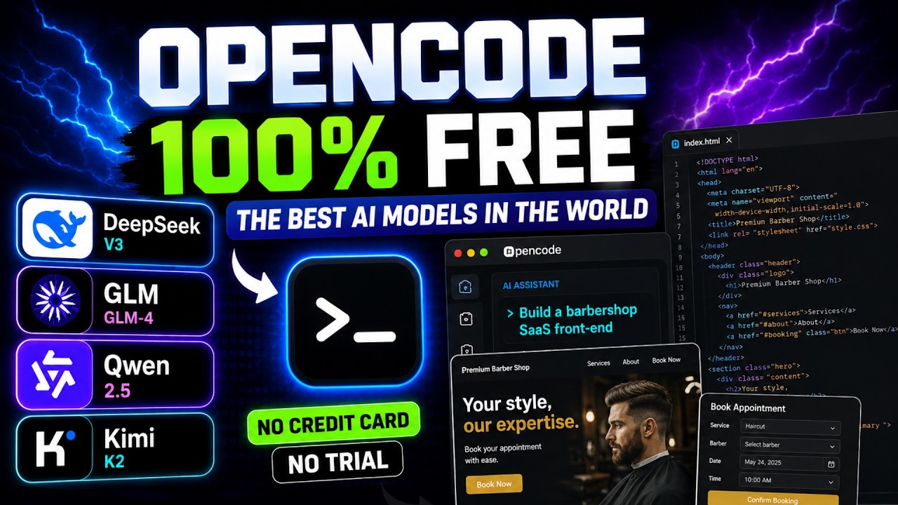 Is OpenCode BETTER Than Claude Code? (100% FREE Setup Guide) - YouTube