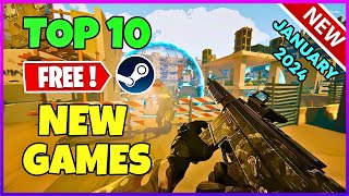 TOP 10 NEW Free Steam Games to Play! (January 2024)