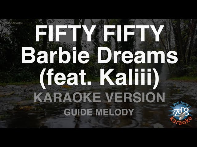 [짱가라오케/노래방] FIFTY FIFTY-Barbie Dreams (feat. Kaliii) (Melody) [ZZang KARAOKE] class=