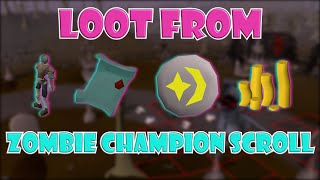 Loot From Zombie Champion Scroll in OSRS