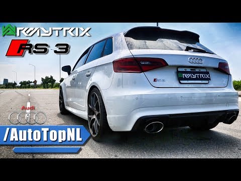 Audi RS3 8V Armytrix LOUD! EXHAUST - REVS FLYBY & DYNO - By AutoTopNL