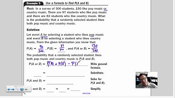 10.4 Find Probabilities of Disjoint & Overlapping Events