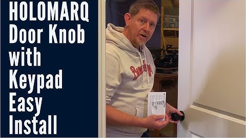 REVIEW: HOLOMARQ Door Knob with Keypad for Interior Combination Door Lock