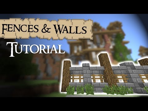 Minecraft Tutorial: Medieval  FENCES and WALLS