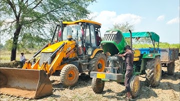 how to get nest aware Jcb 3dx Loading Mud In Tractor | John Deere 5038 D Power Test