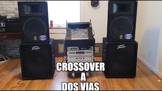 crossover a dos vias en modo de estereo/2 way crossover stereo mode