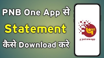 Pnb One Se Statement Kaise Nikale | Pnb One App Se Statement Kaise Download Karen