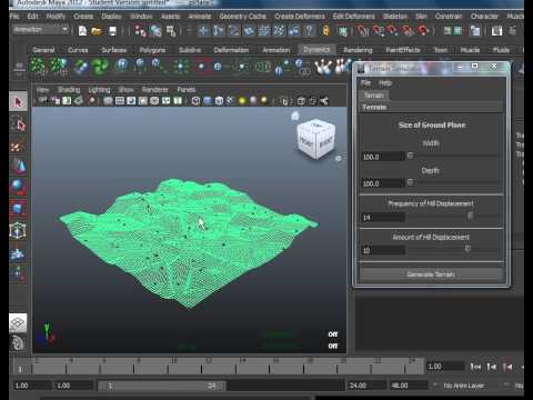 Mel Script Terrain Generator