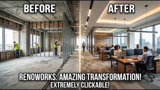 How Empty Spaces Become Modern Offices | Amazing Construction Transformation: