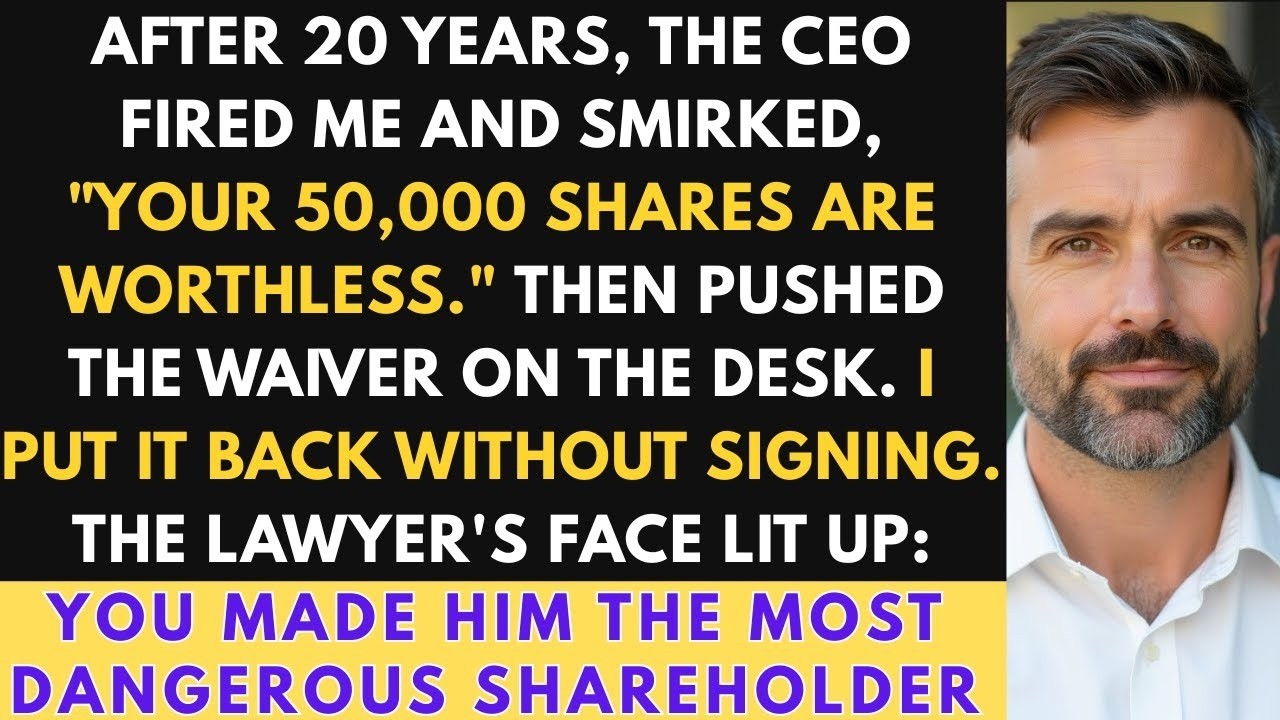 CEO Called My Legacy Shares 'Dust'—So I Used Them to Destroy His $150M Deal.