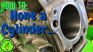 How to hone a cylinder on a small engine (Yamaha G29)