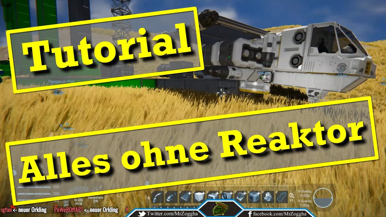 Tutorial ♦ Space Engineers ♦ Raumschiff ohne Reaktor