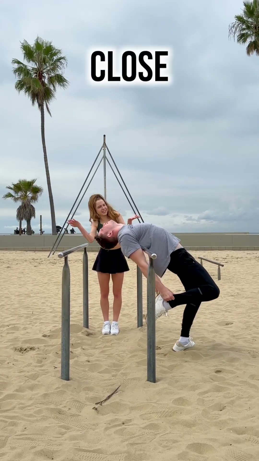 GYMNAST vs CHEERLEADER Flexibility Test #shorts