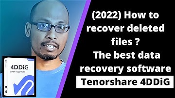 2022 How to recover deleted files? The Best Recovery Software Tenorshare 4DDiG Latest ||Swamy Vijay