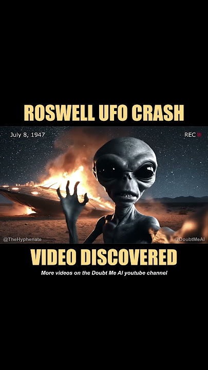 Roswell UFO Crash Video Discovered [ AI Generated Video Veo 3 ] Doubt Me AI