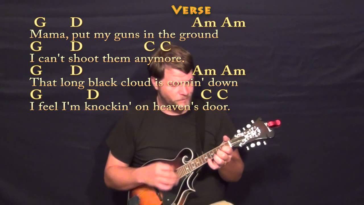 Knocking On Heaven S Door Mandolin Cover Lesson With Chords Lyrics Chords Chordify