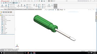 Modelling of Screw driver using Solidworks