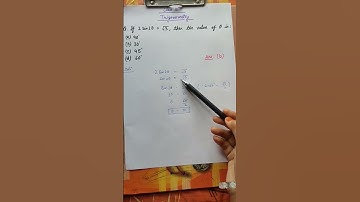 Ch-8 | Trigonometry | Class 10 | MCQ #shorts #shortsvideo #mcq #mcqmaths #class10 #maths