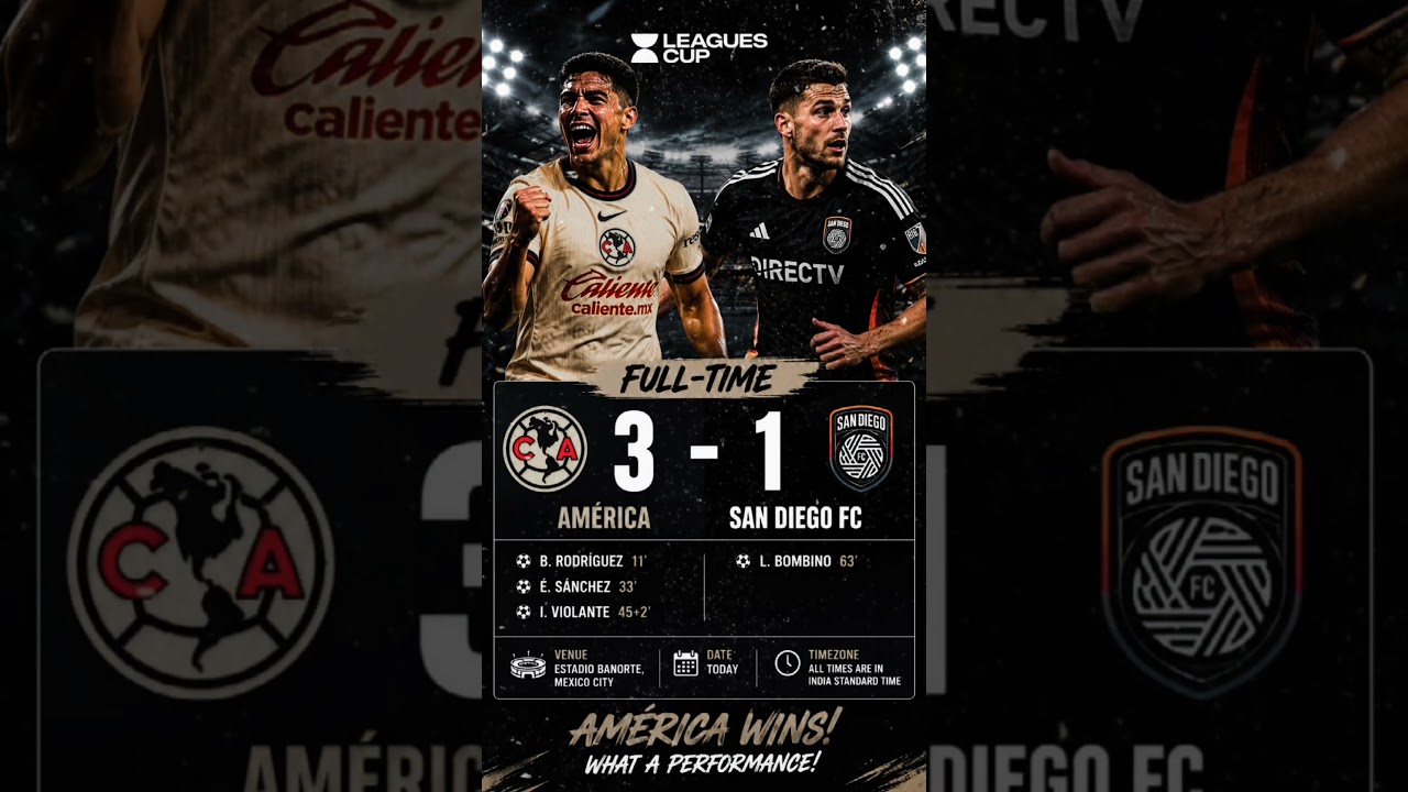 Club América 3-1 San Diego FC 🔥 Full-Time #basketball #nba #sacramentoproud #warrios
