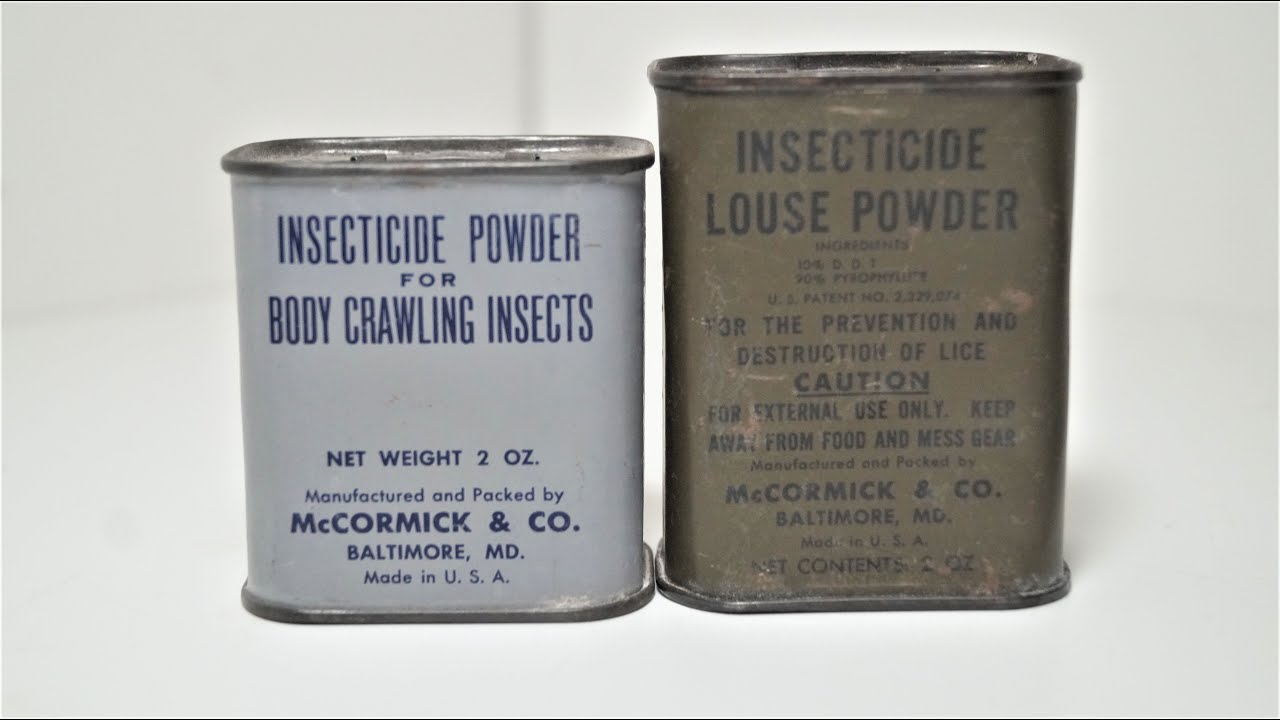 World War Two U.S. Army Insecticide Powder - YouTube