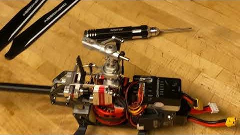 OMP M2 V2 how to assemble head feathering shade thrust bearing RCMP helicopter