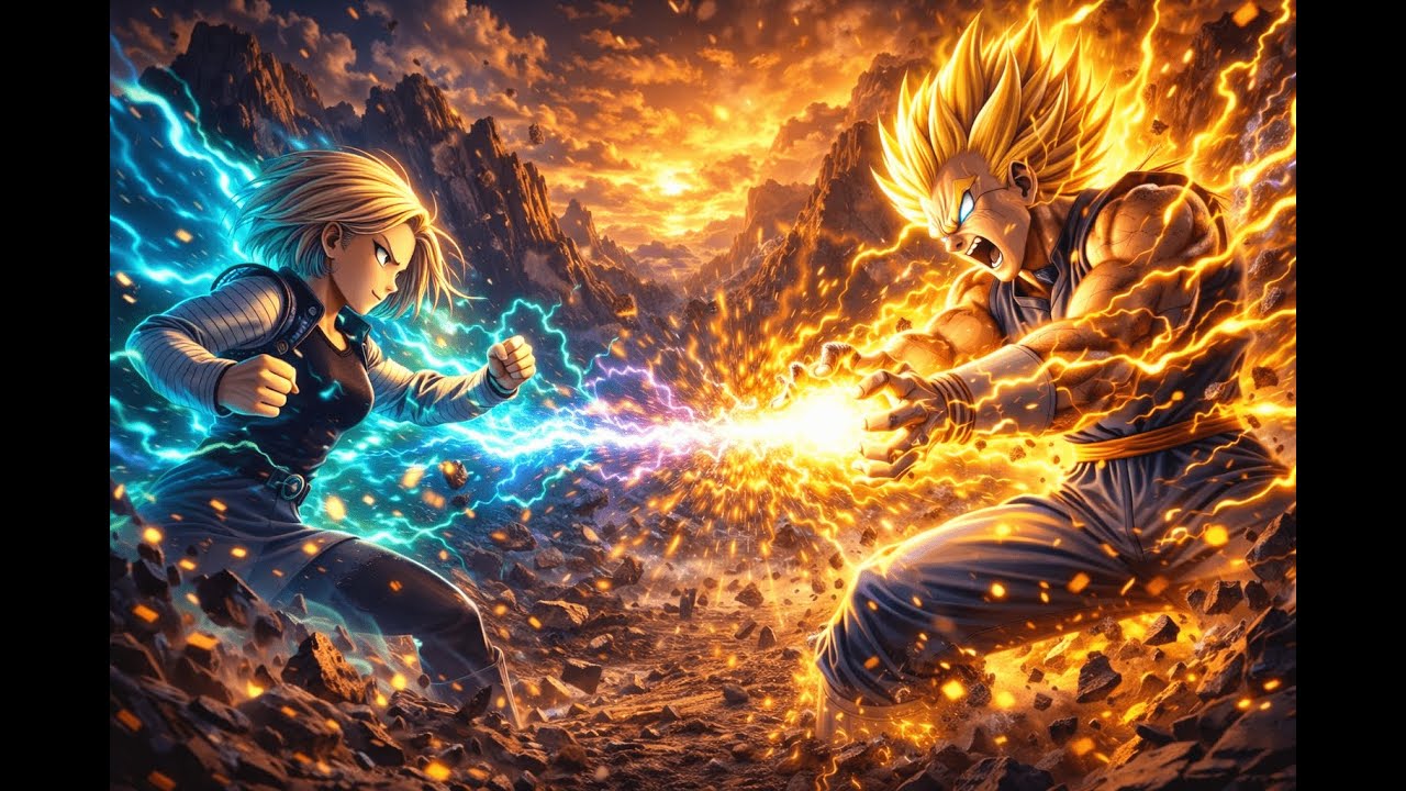 Super Saiyan Vegeta vs Android 18 | Tenshin Height Clash | Epic 1v1 Battle