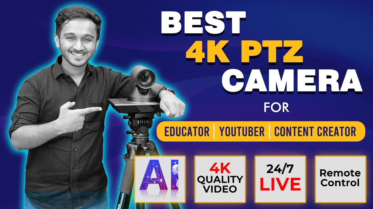 EduTech 4k PTZ CAMERA - AI Technology for Online Teaching, Studio Setup ...