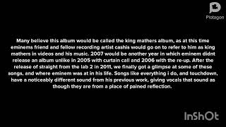 Rare Eminem Music Timeline